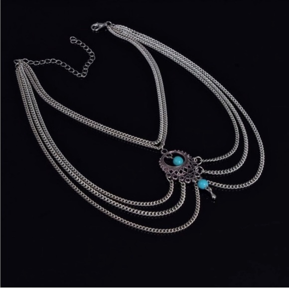 SILVER FOOT CHAIN (DARKER SILVER) - Picture 6 of 6